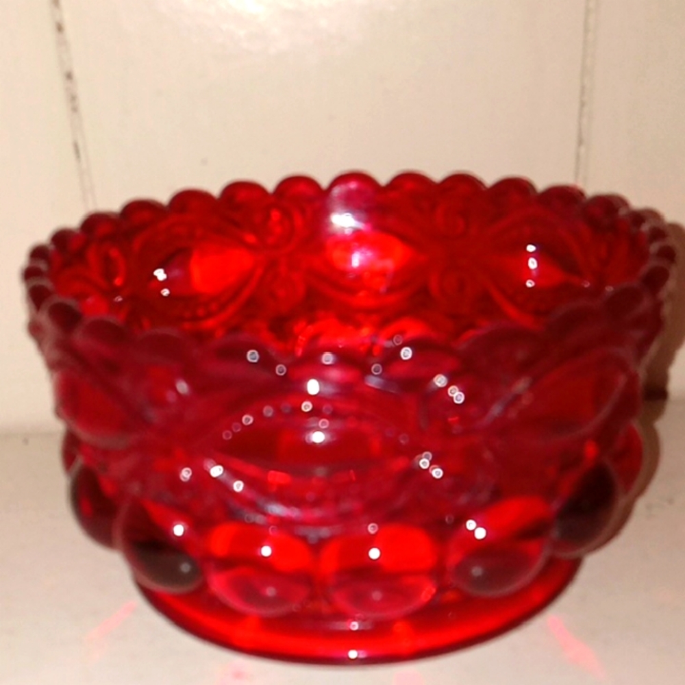 Glass mosser/LG Wright ruby red Decorative Bowl